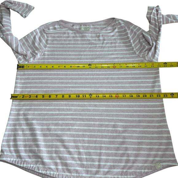 Fat Face Women's Top Breton Stripes Lilac L/S 14 Stretch Fishermancore Coastal - Picture 8 of 10